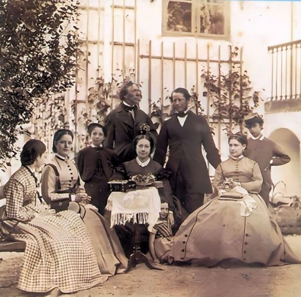 Andersen con la famiglia Melchior 1867